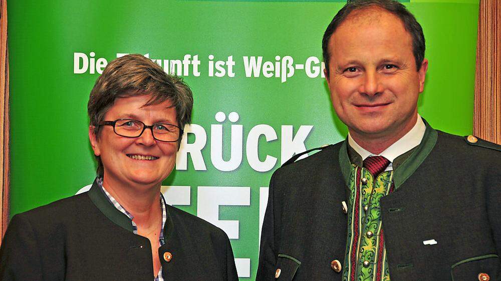 Astrid Zeiler und Erich Temmel stehen an der Spitze der VP Trofaiach
