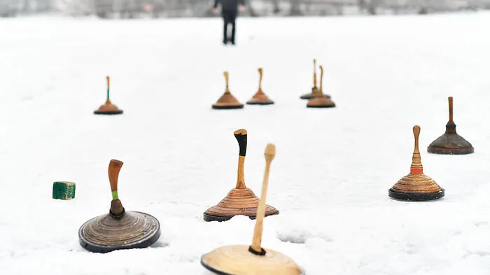 Beste Bedingungen für Eisstockschießen