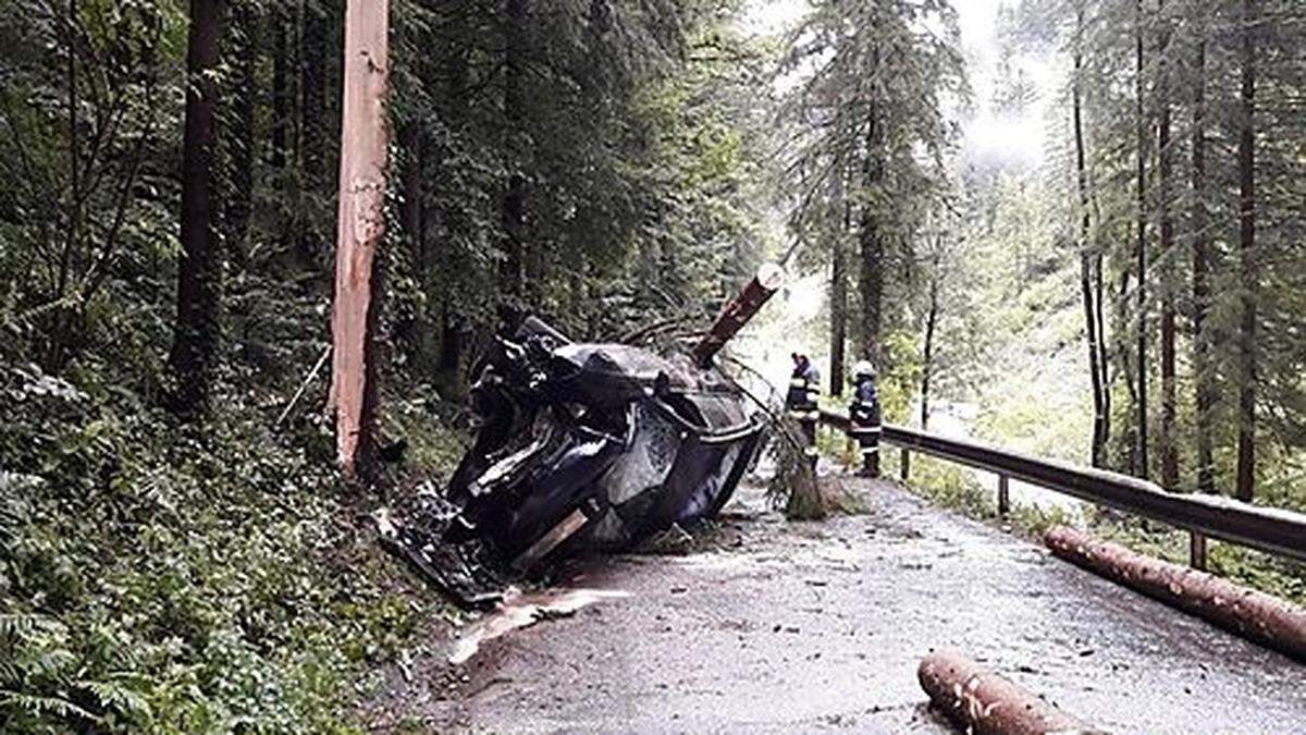 Riesenglück für den Fahrer