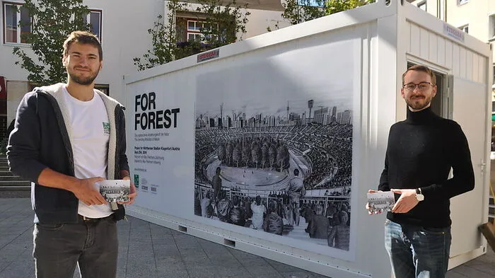 Auf den Villacher Rathausplatz kann man sich über das Kunstprojekt informieren
