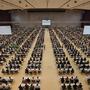 Testteilnehmer im Rahmen eines Aufnahmetests für das Medizinstudium am Freitag, 05. Juli 2019, in der Stadthalle in Graz.