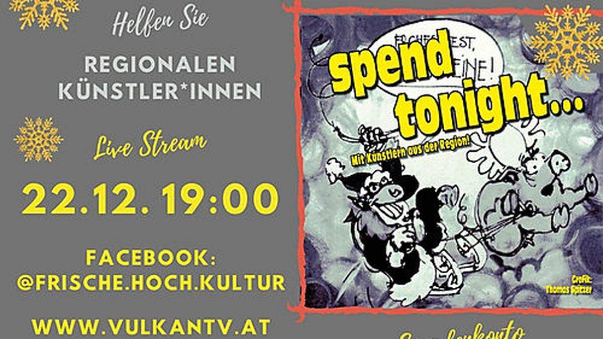 Spend Tonight findet heuer virtuell statt