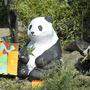 Panda-Mutter Yang Yang (links) und Geburtstagskind Fu Bao mit ihrem Riesenpanda