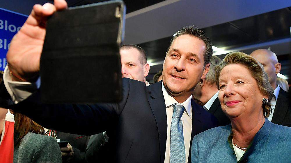 FPÖ-Chef Heinz-Christian Strache und die blaue Stadträtin Ursula Stenzel