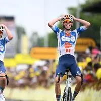 Frank van den Broek und Romain Bardet konnten es selbst kaum fassen