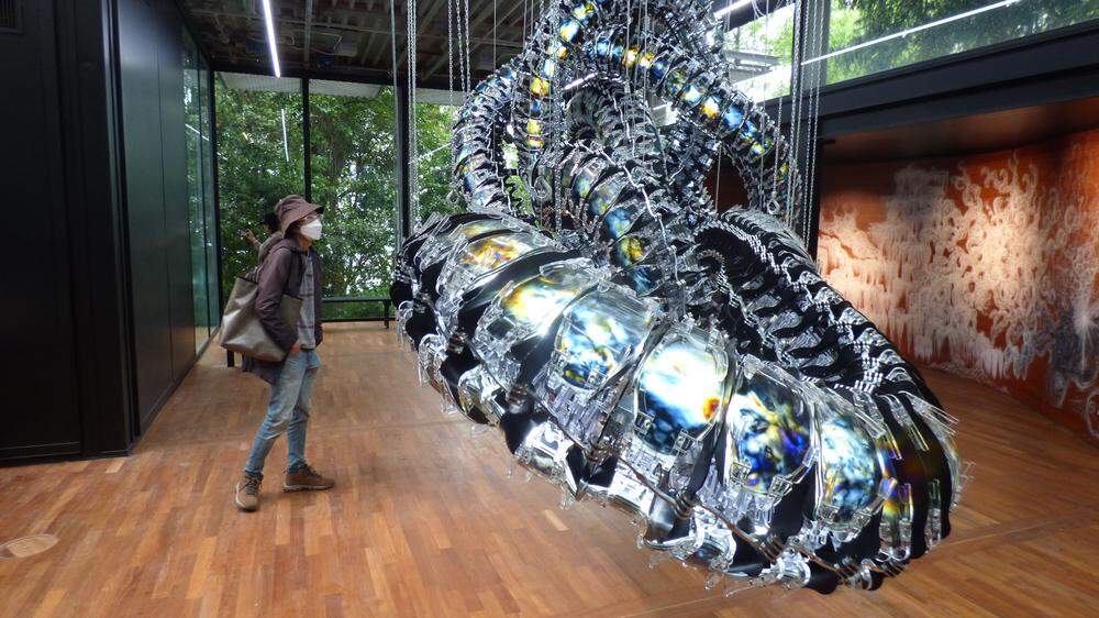 Technologisch auf der Höhe der Zeit: Kinetisches Objekt im Pavillon der Südkoreaner 