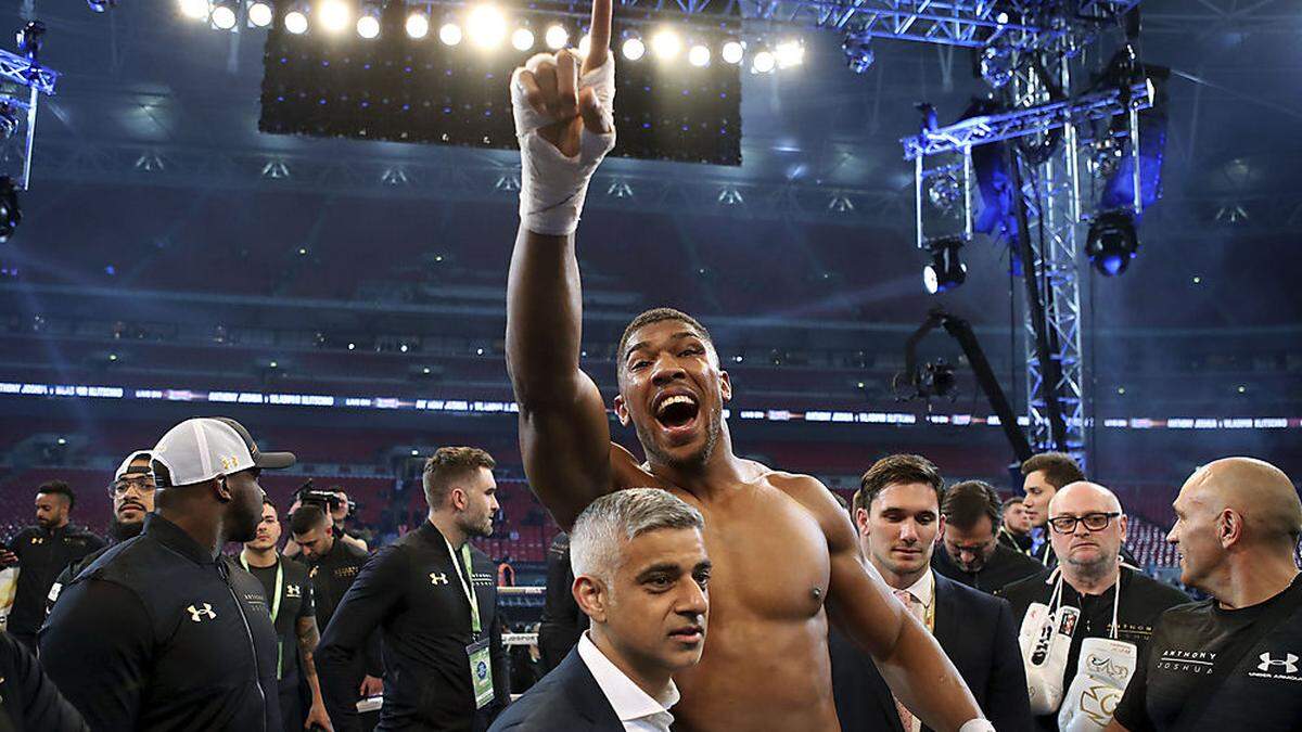 Anthony Joshua jubelt über seinen Triumph