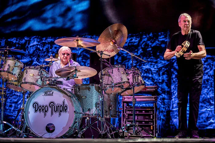 . . . sowie Paices und Glovers Rhythmus-Spiel markieren auch heute noch ihren typischen Purple-Sound.