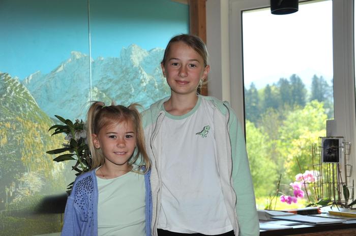 Die jüngste Generation: Ella (8) und Marie (11)