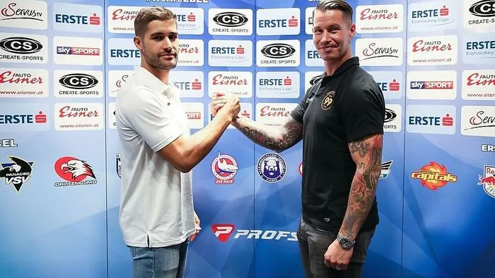 Bernard und Setzinger kreuzen heute zum EBEL-Start die Schläger
