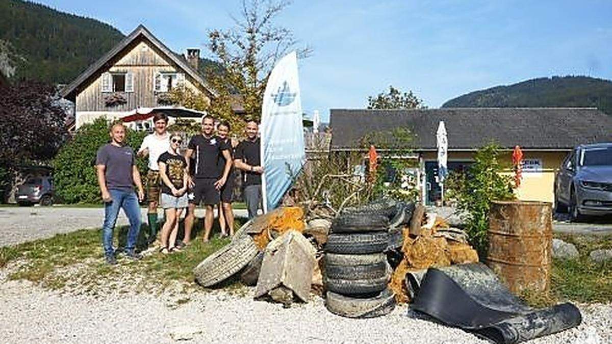 Die Fundstücke der Umwelttaucher im Grundlsee