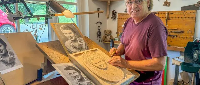 Josef Fuchs bei der Arbeit