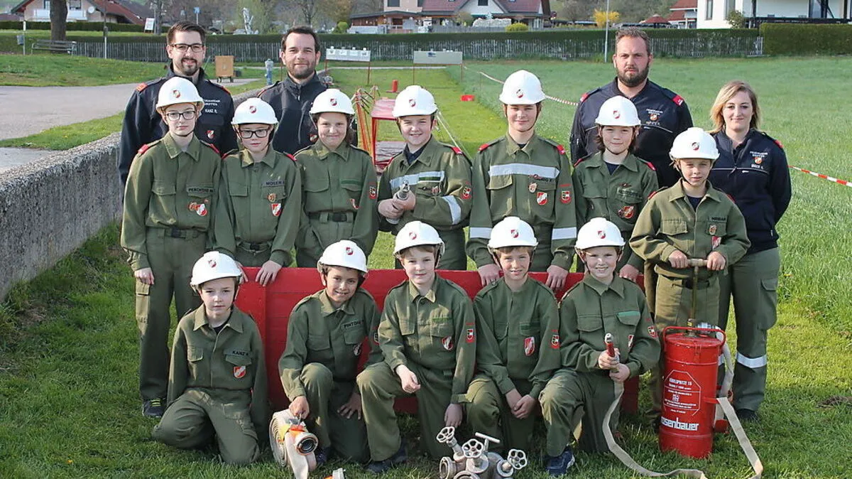 Jugendliche zwischen zehn und 15 Jahren gehören – wie hier in Griffen – zur Jugendfeuerwehr