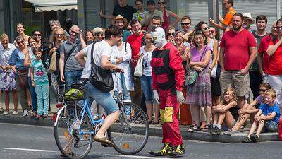 Schon am Wochenende sorgten die Clowns in Graz für ein sympathisches Chaos