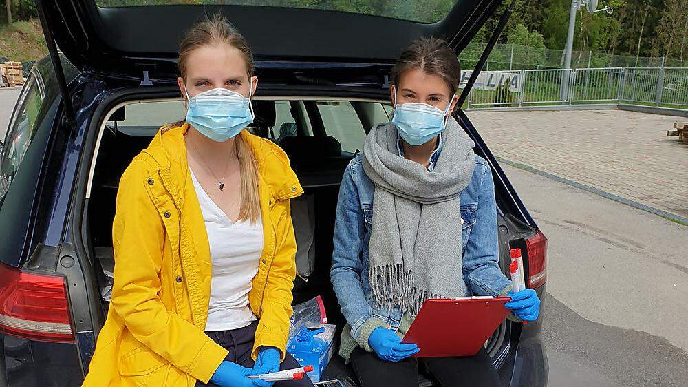 Carmen Schönegger und Sarah Gietl besuchten Covid-19-Patienten in ganz Osttirol
