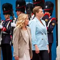 Giorgia Meloni und Mette Frederiksen: Unterschiedliche politische Herkunft, aber „vereint durch den Wunsch, Europa zu verteidigen“.