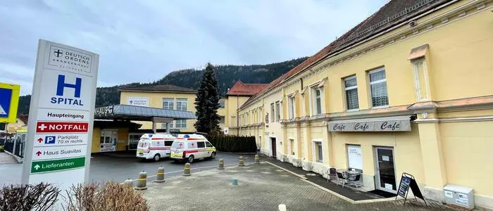 Das Krankenhaus Friesach von außen | Die Belegschaft des Deutsch Ordens Krankenhauses Friesach will verhandeln