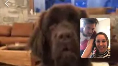 Marcel und Laura im Gespräch mit Vierbeiner Pumba