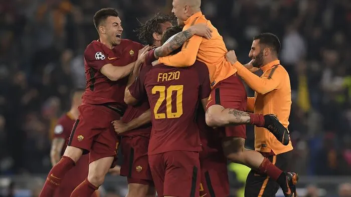 Die Sensation ist perfekt! Nach dem 1:4 im Hinspiel schaffte Roma mit einem Heimsieg dank der Auswärtstorregel noch den Aufstieg ins Halbfinale der Champions League.