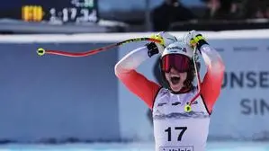 Malorie Blanc jubelt in Crans-Montana