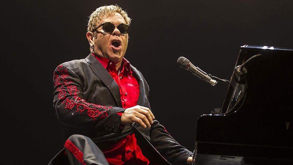 Elton John in action