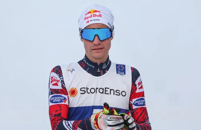 TRONDHEIM,NORWAY,08.MAR.25 - NORDIC SKIING, NORDIC COMBINED, CROSS COUNTRY SKIING - FIS Nordic World Ski Championships, 10km, men, Gundersen. Image shows Johannes Lamparter (AUT).
Photo: GEPA pictures/ Harald Steiner