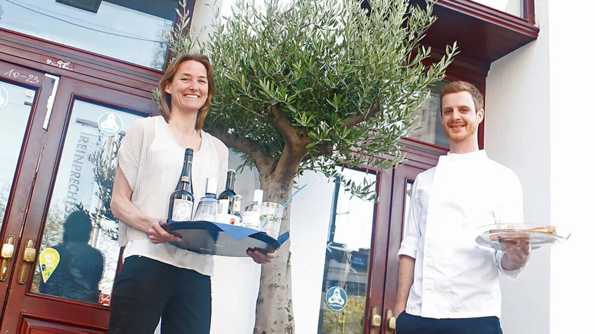 Livia Palffy mit ihrem Chefkoch Daniel Kraschl