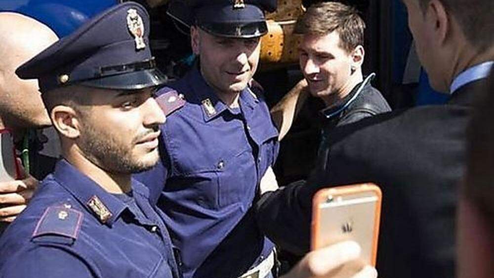 Selfies mit Messi sind gefragt