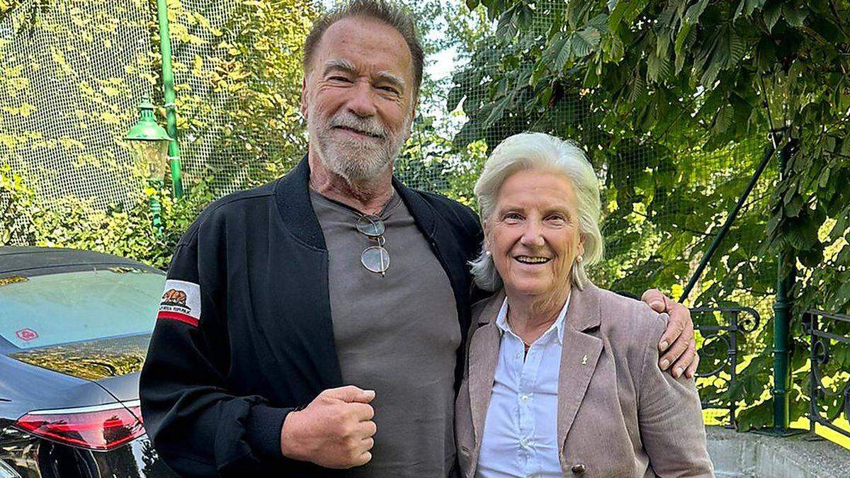 Schwarzenegger zu Besuch in Tirol.