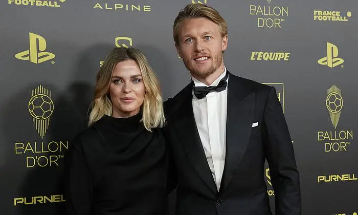 Kjaer mit Frau Elina Gollert bei der Preisverleihung