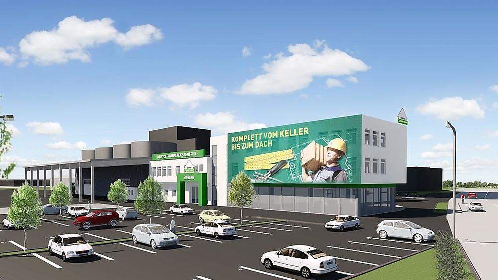 Fünf Millionen Euro fließen in das neue Baustoffzentrum am Südring in Klagenfurt 