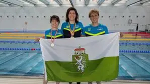 Die Freitaucher Andrea Ortner, Martina Weitenthaler und Markus Sorger (von links)