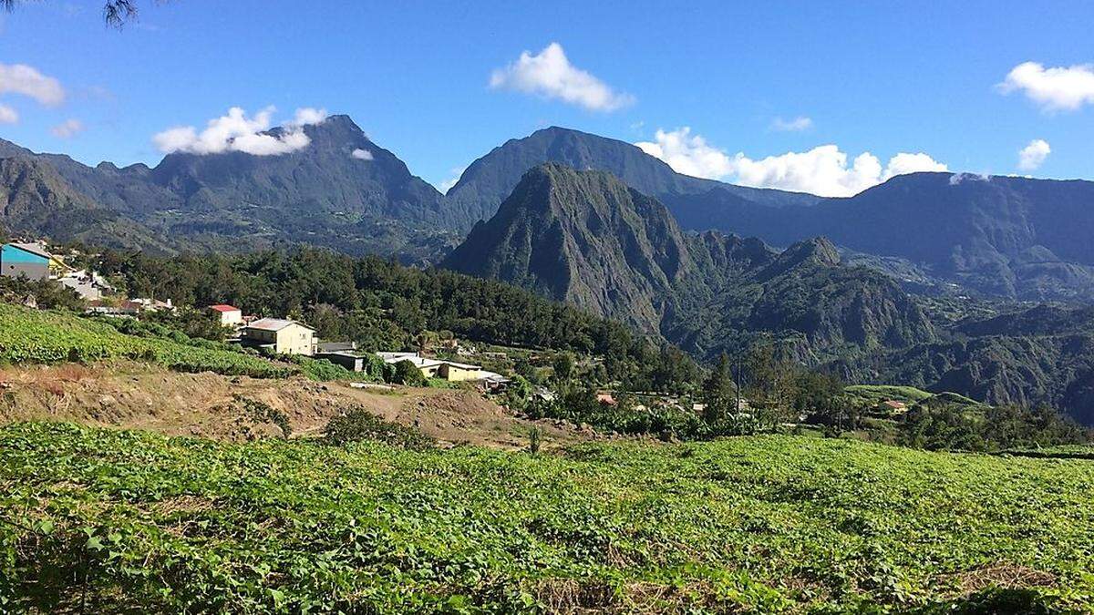 Eine herrliche Naturlandschaft findet man auf der Insel La Réunion im Indischen Ozean 