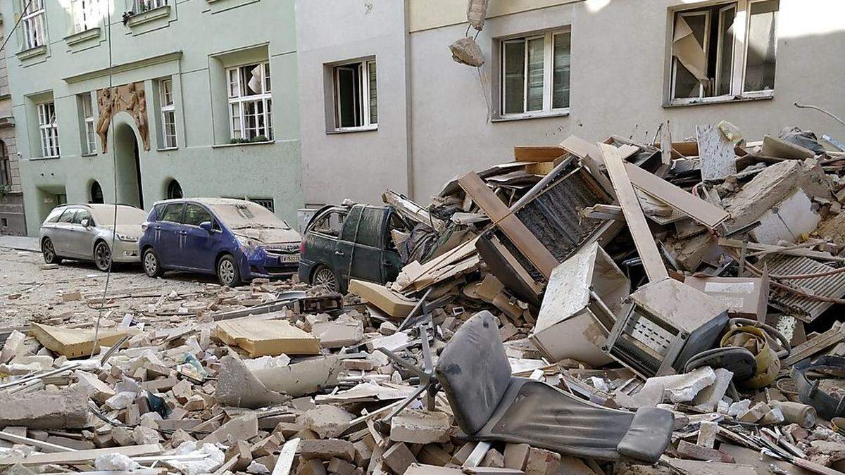 Die Gasexplosion forderte zwei Tote. Das zerstörte Haus soll nun abgerissen werden