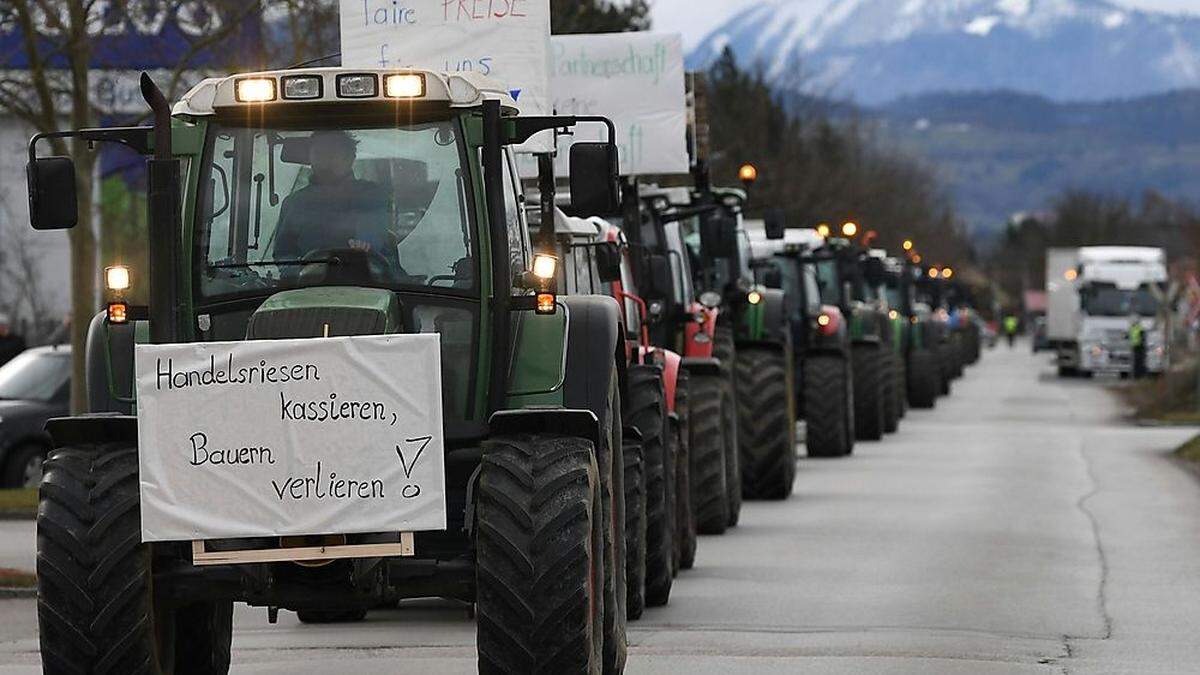 Die letzten großangelegten Bauernproteste gab es in der Steiermark im September 2015