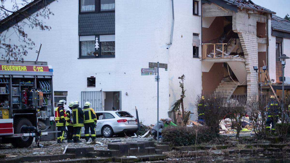 Gasexplosion in Mehrfamilienhaus in Lienen