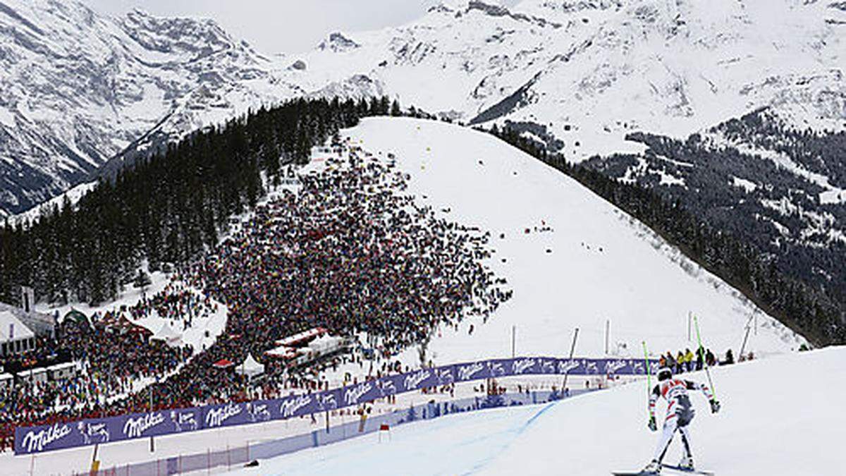 Wegen der Wetterlage war ein sicheres Training in Wengen nicht möglich