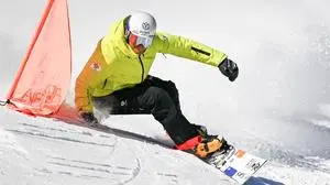 SOELDEN,AUSTRIA,06.NOV.25 - SNOWBOARDING - Ski Austria, training. Image shows Arvid Auner (AUT).
Photo: GEPA pictures/ Oliver Lerch