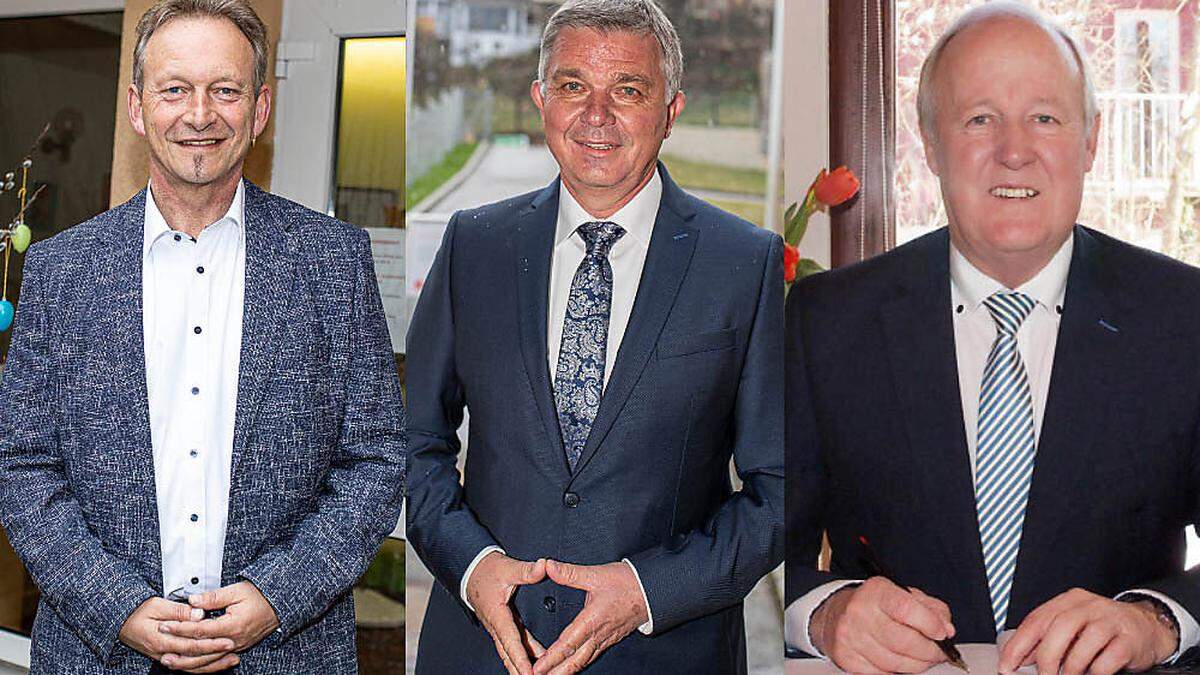 Von links: Gernot Bürger, Franz Pfaller, Gerhard Oleschko