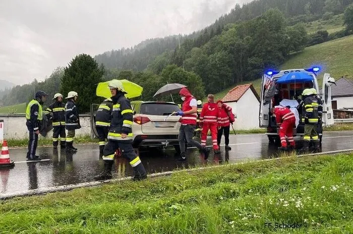 Die Feuerwehren Schöder und Feistritz waren mit 23 Mann im Einsatz.
