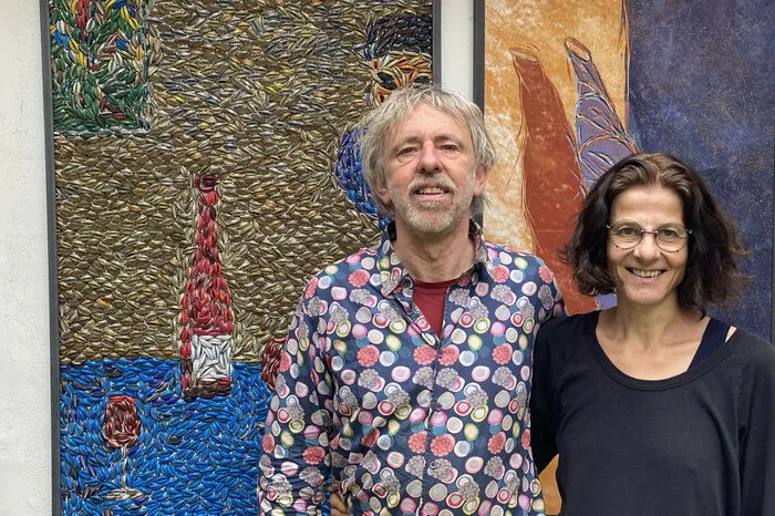 Friitz Russ und Birgit Bachmann, Künstler-Paar aus Gmünd.