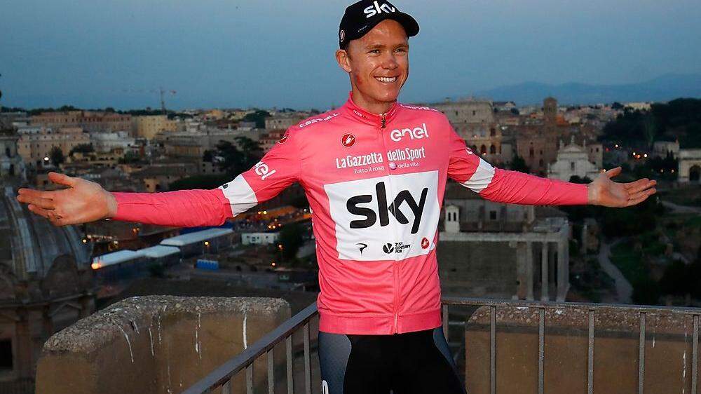 Christopher Froome nach seinem heurigen Giro-Sieg