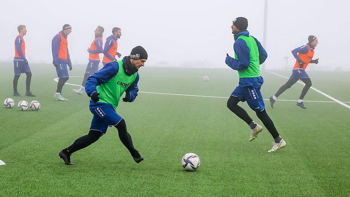 Im Winter wurde in Moosburg trainiert