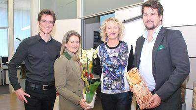 Rudolf Oberlojer, Clauddia Kulterer, FiW-Vorsitzende Claudia Meier und Christoph Kulterer