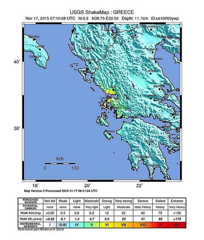 Erdbeben in Griechenland