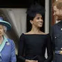 Die Queen mit Meghan und Harry