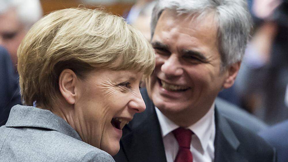 Kanzlerin Angela Merkel, Kanzler Werner Faymann