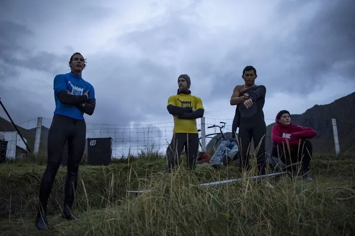 Surfer aus aller Welt nahmen am Wochenende bei den "Lofoten Masters" teil.