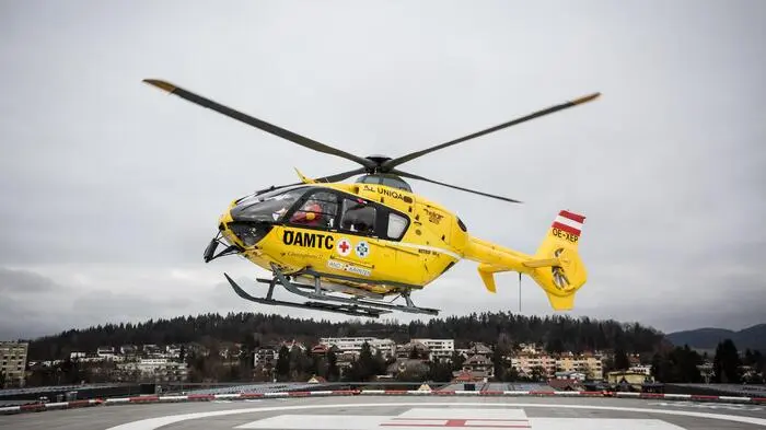 Der Verletzte wurde vom Christophorus C11 ins Klinikum gebracht
