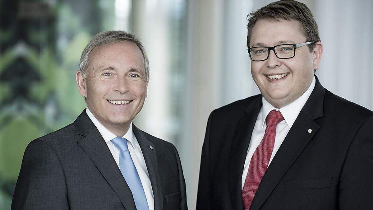 orstandssprecher Christian Purrer und Vorstandsdirektor Martin Graf